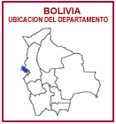 Map with department highlighted